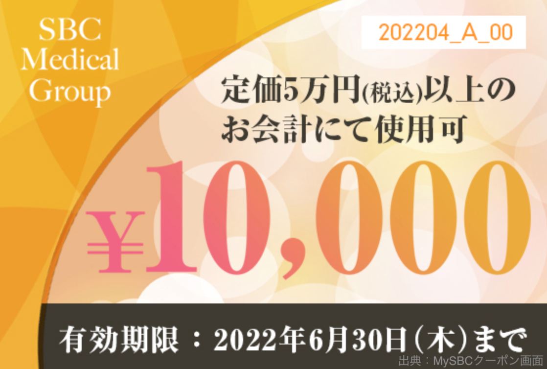 １万円クーポン